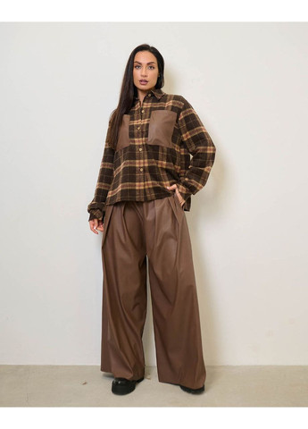 Жіночий брючний костюм двійка сорочка штани No Brand (378626803)