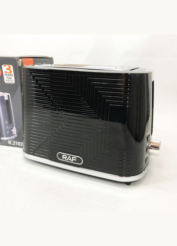 Тостер R.2102, 900 Вт, 2 широкі слоти, функція розморожування та підігріву RAF (364664911)