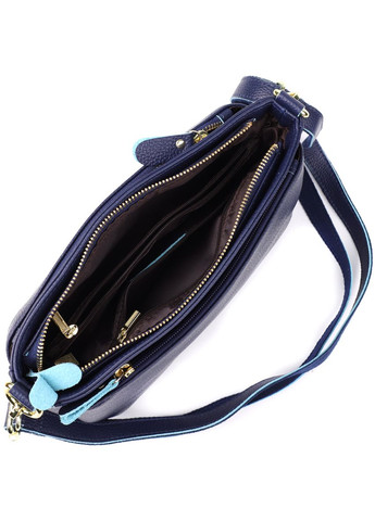 Жіноча шкіряна сумка з жорстким дном 22986 Vintage (348358916)