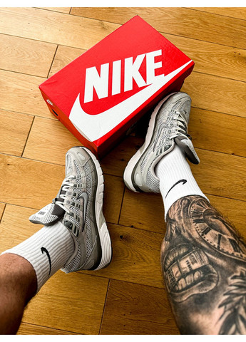 Сірі Осінні кросівки чоловічі і жіночі nike p-6000 grey white | найк р-6000 сірі білі No Brand