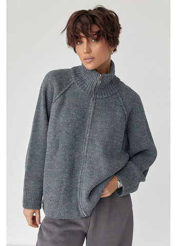 Серый демисезонный кардиган Lurex