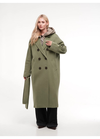 Оливкове демісезонне Пальто Олива Esmeralda