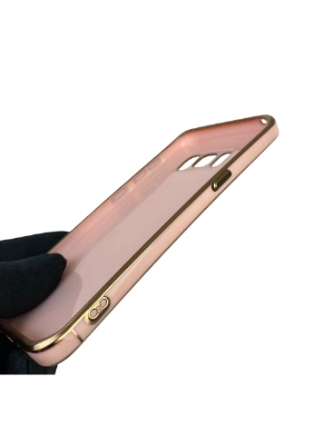 Чохол для Galaxy S8 глянцевий із захистом камери із золотою окантовкою на самсунг с8 пудровий gs1 Samsung (366229865)
