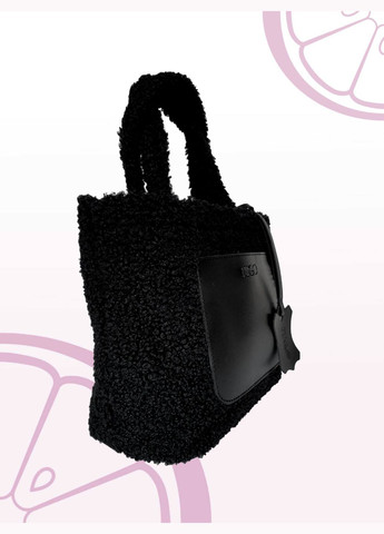 Жіноча хутряна сумка-шопер бежевого кольору на зиму "Rami bag" штучне хутро та екокожа JUGO rami 1 (289869580)