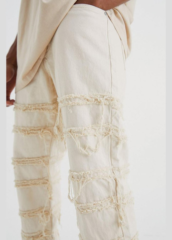 Бежевые демисезонные джинсы Boohoo