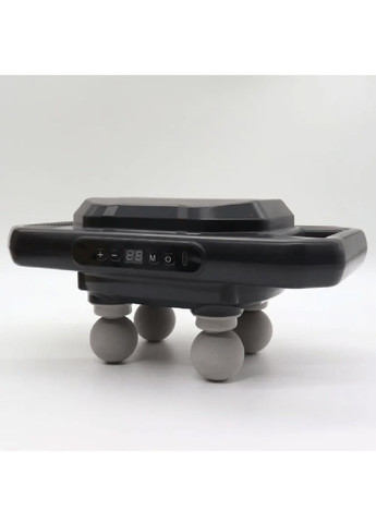 Перкусійний вібромасажер для тіла з індикатором роботи 4 головками 3 рівнями інтенсивності (479692-Prob) Чорний Unbranded (322840699)