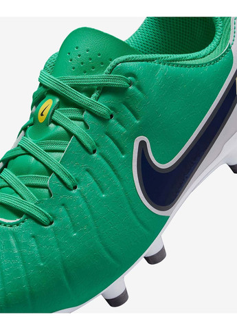 Зеленые детские бутсы jr legend 10 academy fg/mg lv8 зеленый Nike