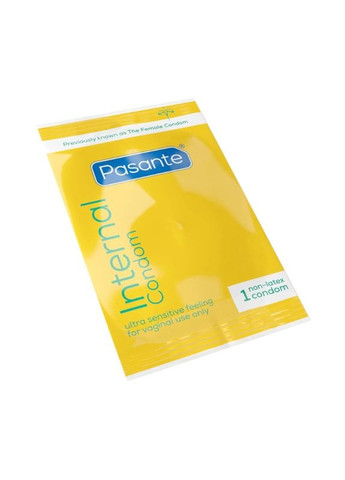 Презервативи для жінок безлатексні Pasante Internal 1 шт контрацептиви жіночі No Brand (303898195)