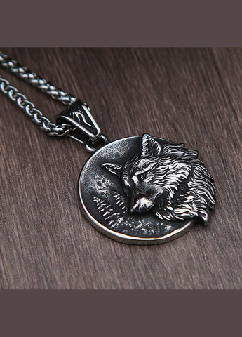 Кулон із ланцюжком чоловічий голова вовка STORE 115 (328602674)