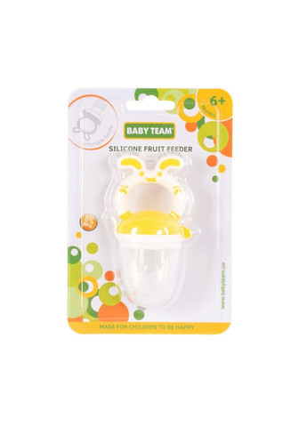Ніблер для прикорму немовлят Фрут Фідер 6203_жовтий, харчовий силікон Baby Team (367969955)