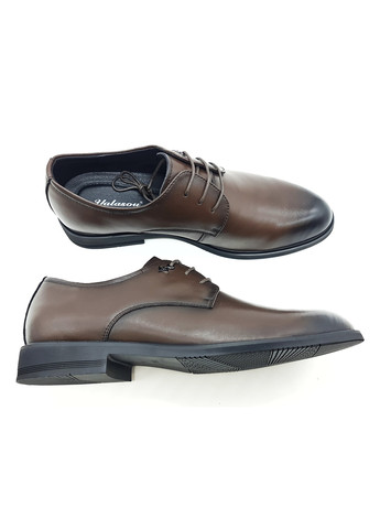 Черные чоловічі туфлі коричневі шкіряні ya-11-13 27,5 см (р) Yalasou