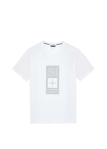 Белая футболка 2ns92 abbreviation one print t-shirt Stone Island