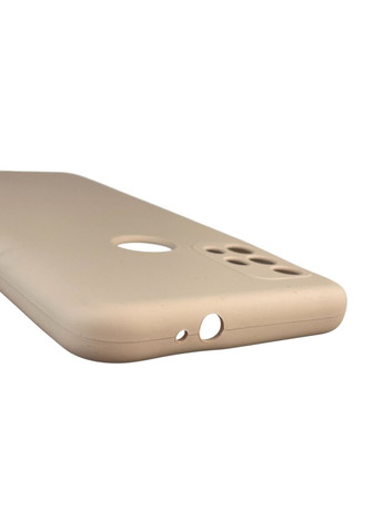 Чехол для Moto G20 (XT2128-1) силиконовый с микрофиброй нескользящий на моторола г20 пудровый Motorola (366390414)