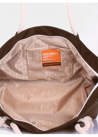 Літня сумка Breeze з якорем коричнева PoolParty (372657546)