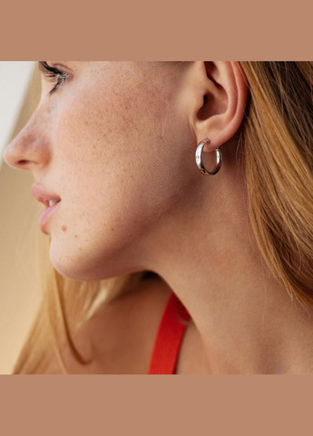 Серьги кольца в серебре 7086 Oniks (264392725)