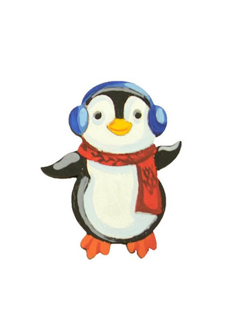 Набір для творчості новорічний Розпис акриловими фарбами "Олень та пінгвін" НГ-002/2 УМНЯШКА (366239307)