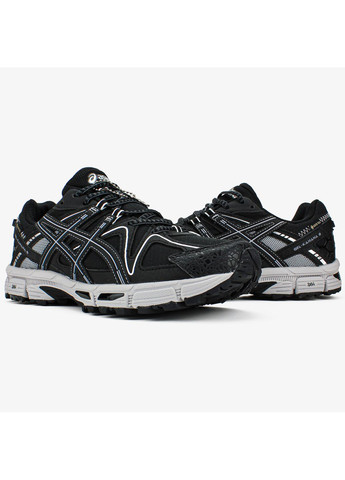 Черные всесезонные кроссовки мужские и женские asics gel-kahana 8 black white gore-tex | асикс гель-кахана 8 черные No Brand