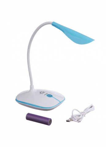 Лампа настольная светодиодная с аккумулятором белая с голубым OJ-880 A-Plus (317203811)