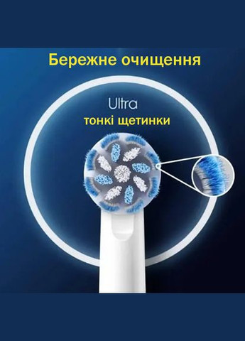Насадки на зубну щітку Sensitive Clean EB60 Sensi Ultra Thin (4шт) змінні насадки оралбі браун Oral-B (300158977)