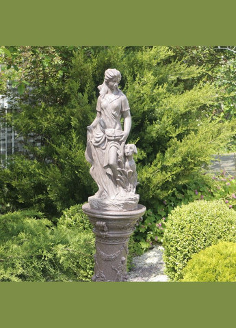 Садова статуя Богиня полювання Артеміда граніт 84x34x27 см (ССПГ12041-1 Червоний) Гранд Презент (285720638)