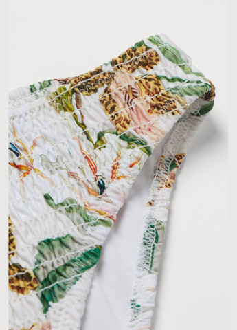 Белые купальные трусики-плавки,белый в зеленые узоры, H&M