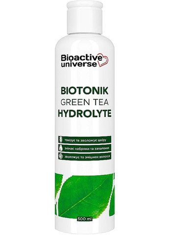 Тонік-гідролат "Зелений чай" Biotonik Hydrolyte 250ml (1317224-27544530) Bioactive Universe (368655734)