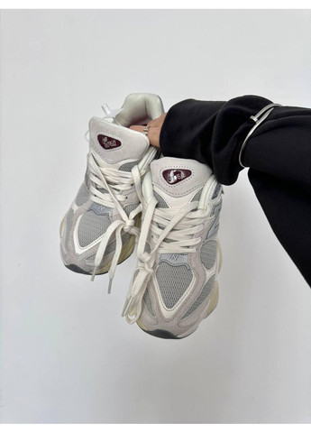 Серые демисезонные кроссовки мужские new balance 9060 light grey / beige нью беланс 9060 No Brand