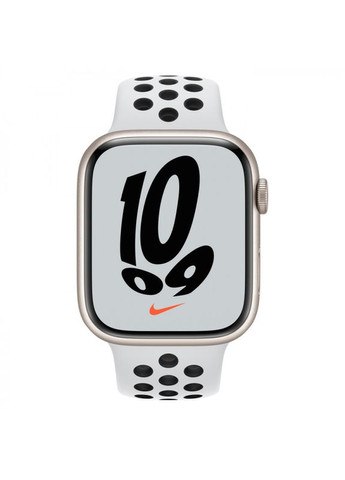 Смартчасы Watch Series 7 41mm Nike платино черный Apple (276963851)