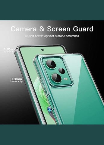 Прозорий чохол для Xiaomi Redmi Note 12 5G – проти пожовтіння, ударостійкий, захисний JeTech (323208930)