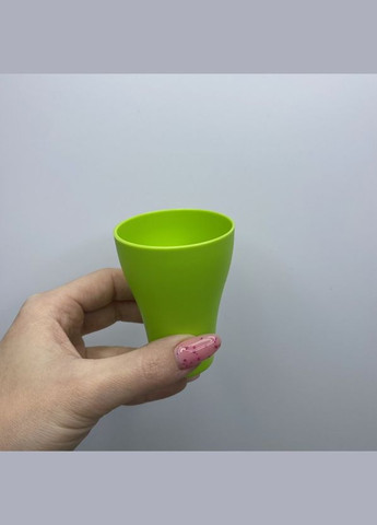 Набір чарок пластикових 0,075 л 6 шт 167001/169001 салатовий Алеана (322426985)