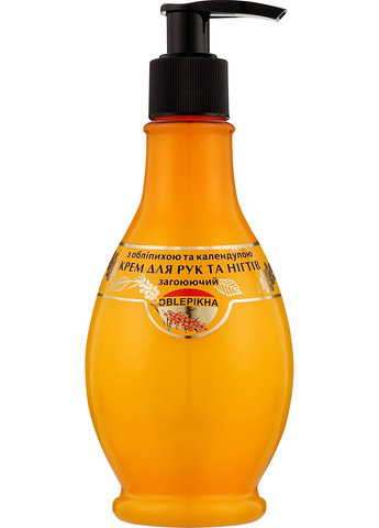 Крем для рук і нігтів з обліпихою і календулою "Загоювальний" 275ml (273619-31018228) Oblepikha (368653813)