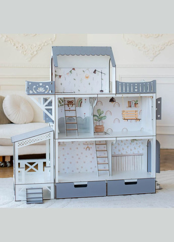 Кукольный домик для Барби "ЛЮКС тераса+балкон ЕКО" (kdb005_1eco) NestWood (303632967)