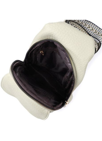 Сумка слінг через плече жіноча з екошкіри для телефону та для документів середня Фісташковий 38982 Vintage (351403622)