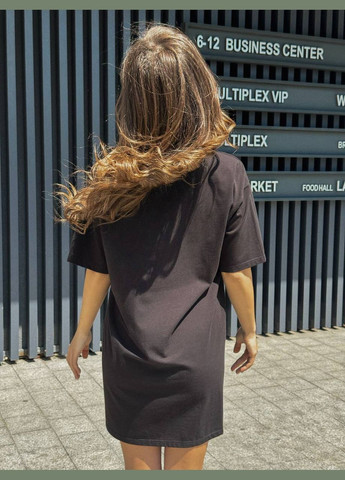 Чорна кежуал сукня N.Family з малюнком