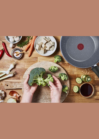 Сковорода ВОК Healthy Chef, 28см, алюміній, сірий Tefal (314746181)