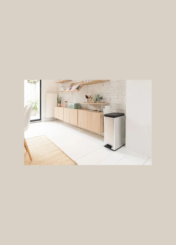 Контейнер для мусора с педалью 40 л (02340) Серебристый Curver (334712843)