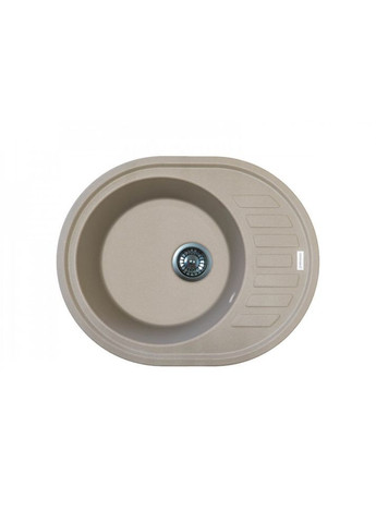 Кухонная мойка из искусственного камня/кварцевая 615х495х200 мм, овальная OVUM Сахара Бежевый (30520615495) Adamant (368157211)