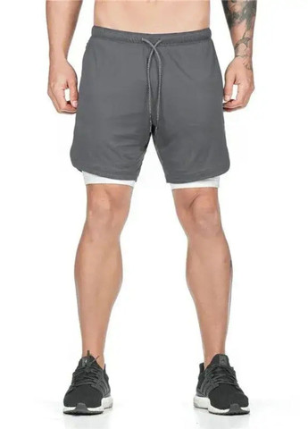 Чоловічі спортивні шорти з тайтсами та кишенею для смартфону (10011) FitFiesta (336377515)