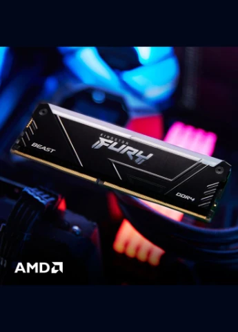 Модуль памяти для компьютера DDR4 8GB 3200 MHz Beast RGB Fury (ex. HyperX) (KF432C16BB2A/8) Kingston (315786368)