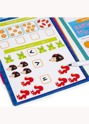 Карточки с маркером "Готовимся к школе: Математика" VT5010-22 Укр Vladi toys (302364806)