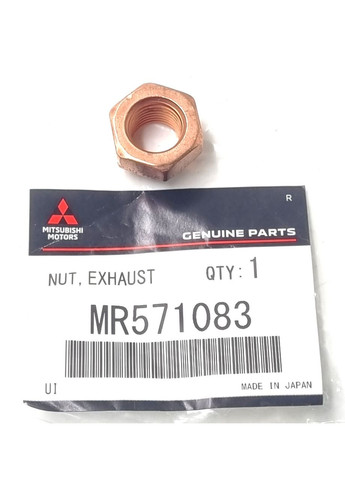 Гайка вихлопної, оригінал OEM MR571083 Митсубиси Лансер, L200, Grandis Mitsubishi Outlander (345735819)