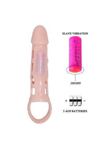 Телесная насадка на член с вибрацией и подхватом мошонки Pretty Love "Harrison" LyBaile (299177813)