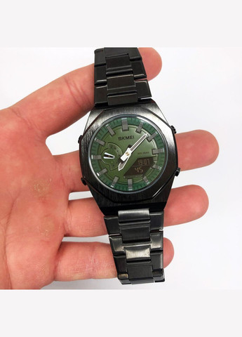 Годинник наручний чоловічий SKMEI 1816BKGNBK, стильний класичний чоловічий годинник, фірмовий спортивний годинник No Brand (359474481)