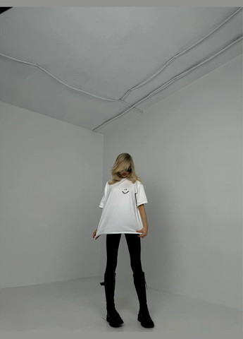 Белая демисезон женская футболка хлопок No Brand