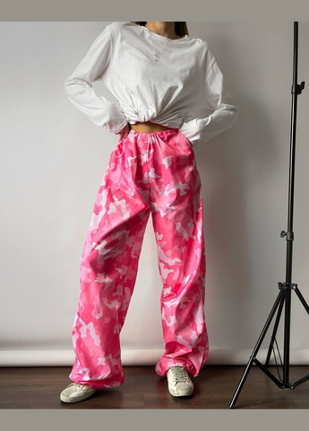Розовые кэжуал демисезонные брюки N.Family