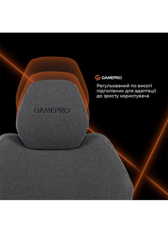 Кресло GC760DG Dark Grey Fabric GAMEPRO (364872966)