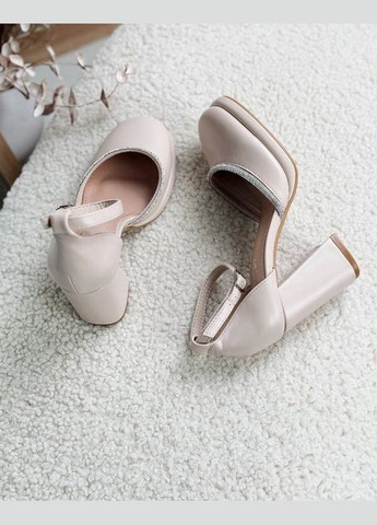 QQ Женские нарядные бежевые туфли мери джейн бежевый з искусственная кожа, китай — всесезон (322773694)