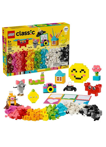 Конструктор Classic Счастливый творческий набор, 680 деталей () Lego 11042 (328394966)