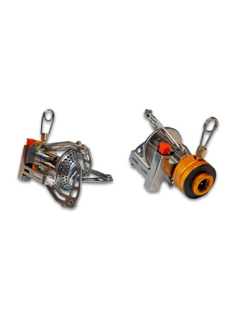 Горелка туристическая газовая MINI+ №2 из нержавеющей стали с пьезоподжигом под резьбовой баллон No Brand (340689044)