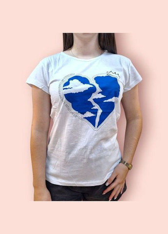 Базовая хлопковая футболка, белая (арт. 413) No Brand - (350886094)